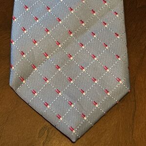 Versa Blue Red Pink Hand Made Men’s Neck Tie Made In China